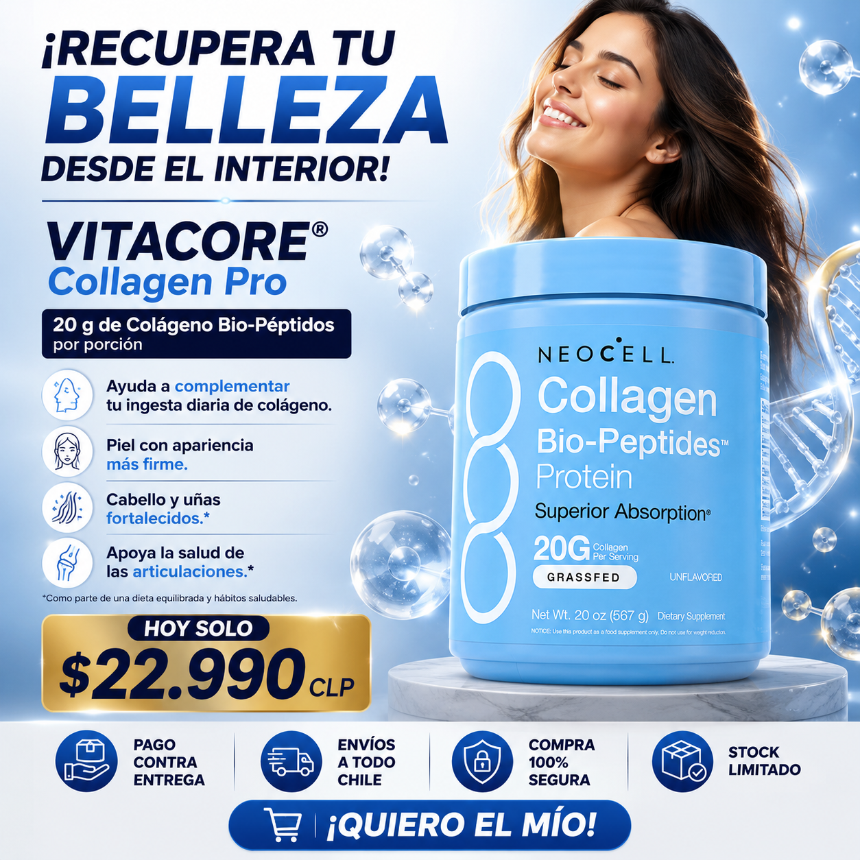 VITACORE® Collagen Pro | Colágeno Hidrolizado Premium