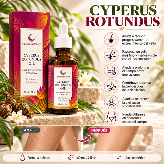 Caramela Beauty Cyperus Smooth™ – Aceite Post Depilación 60 ml 🌸