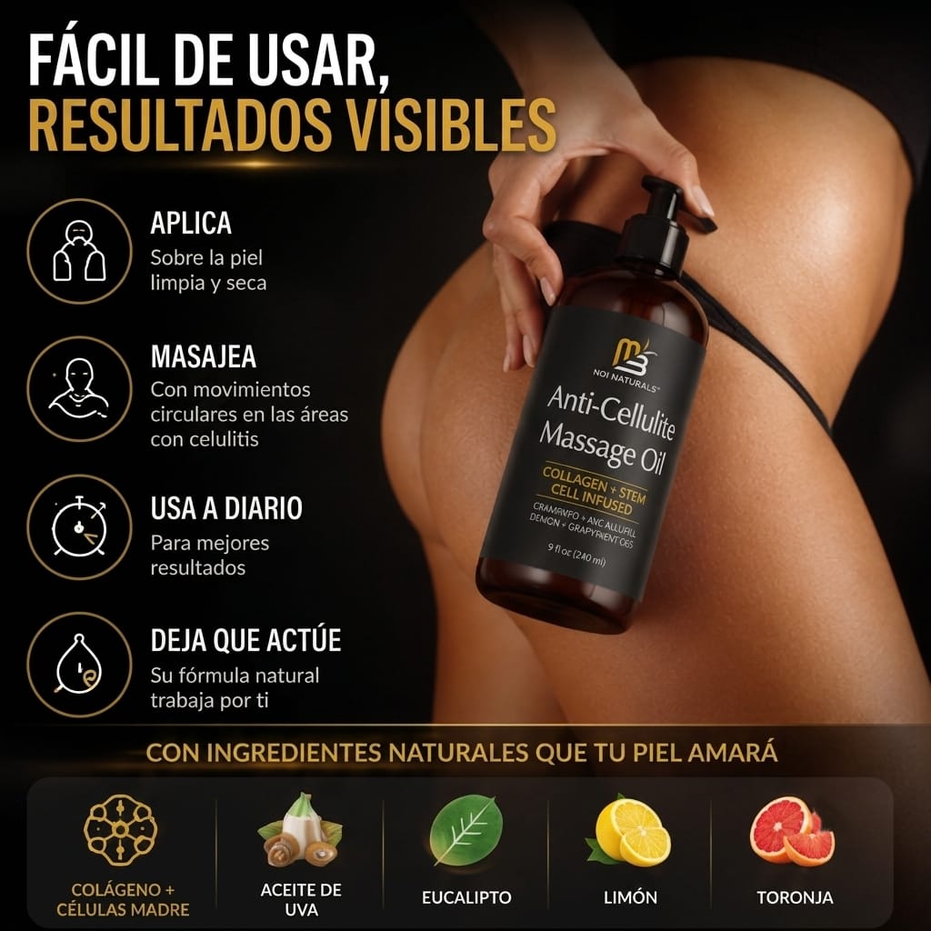 M3 Dermashine Pro - Aceite Reafirmante Anticelulítico y Reductor
