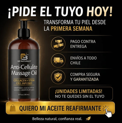 M3 Dermashine Pro - Aceite Reafirmante Anticelulítico y Reductor