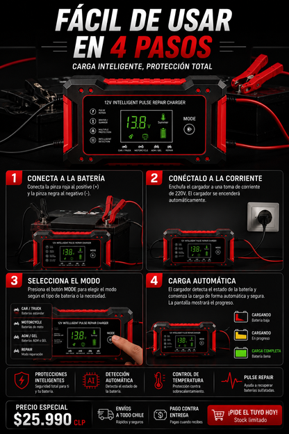 TEC-52SA SmartCharge 12V 10A 🔋